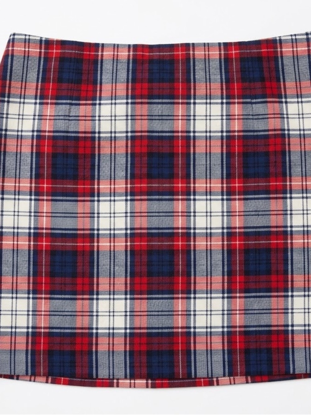 Vineyard Vines Red, Navy and White Plaid Mini Skirt